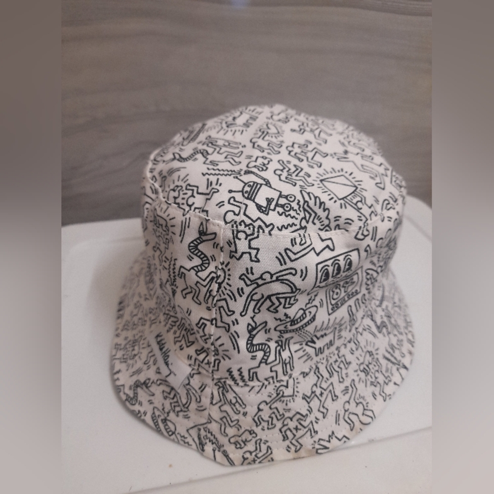 Keith Haring Reversible Bucket Hat Y2k - Picture 6 of 12